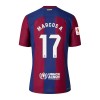 FC Barcelona Marcos A. 17 Domácí 2023-24 - Dětské Fotbalové Dresy (S/S)